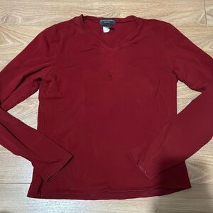 Banana Republic red long sleeve size small